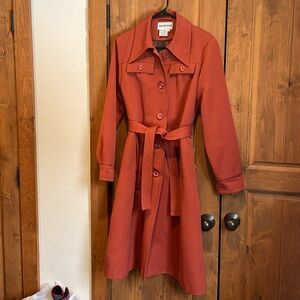 🧥 Vintage 60’s 70’s polyester and wool trench coat